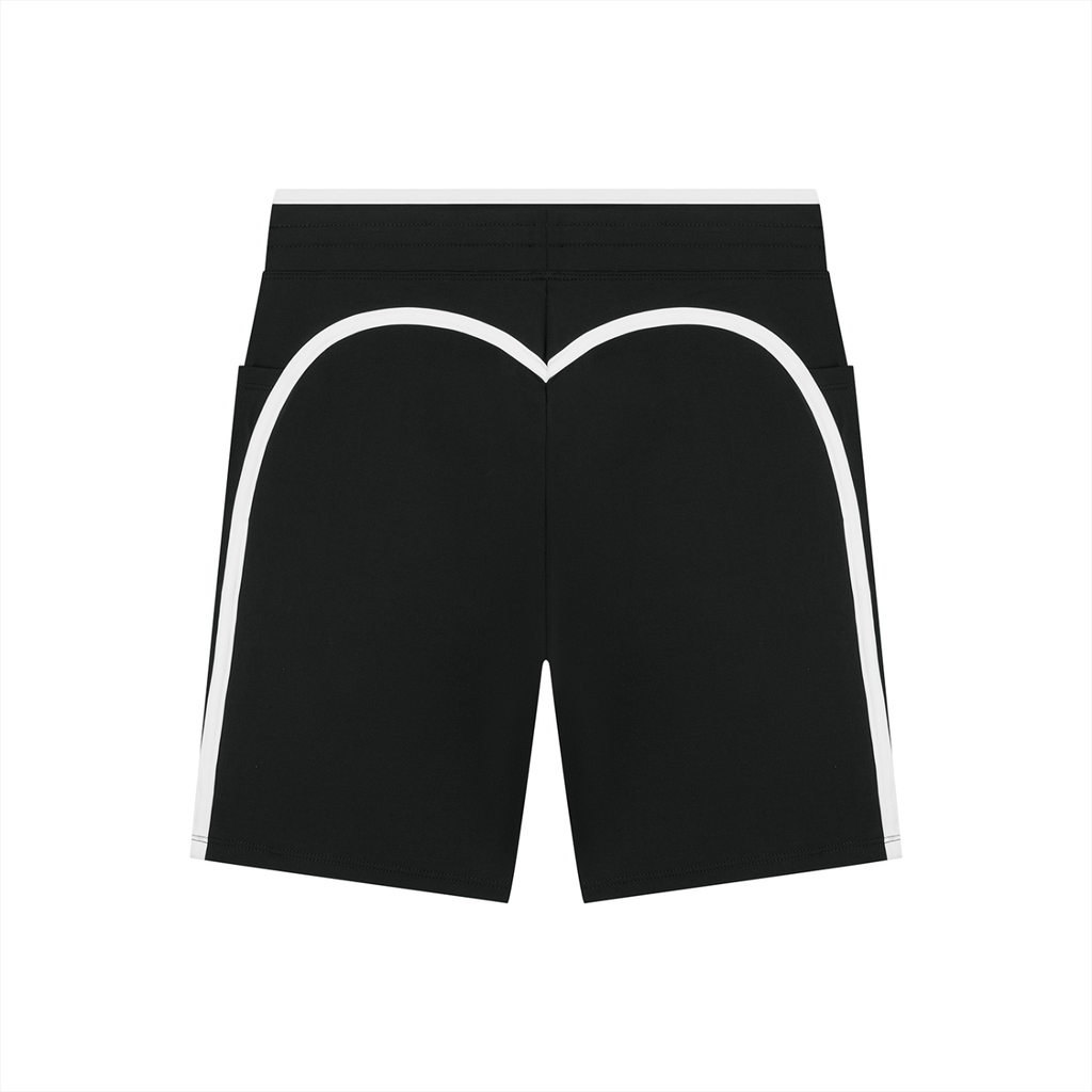 “Bloodline” Women's High Rise Color Block Yoga Shorts