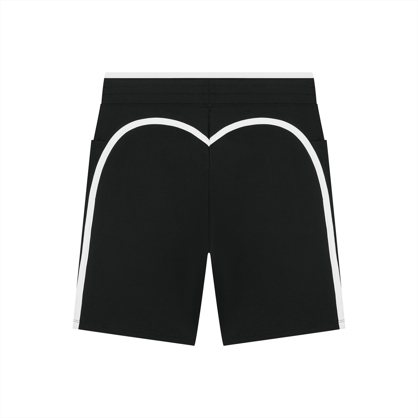“Bloodline” Women's High Rise Color Block Yoga Shorts