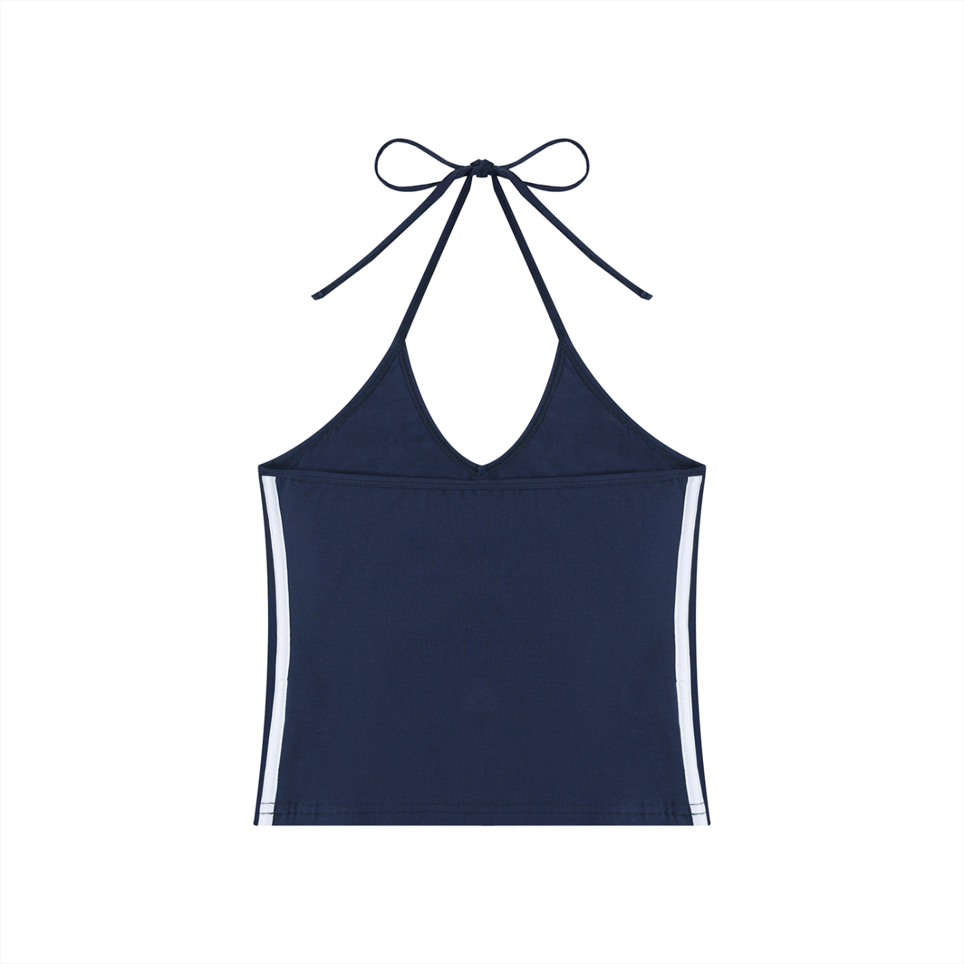 “Bloodline” Women's Color Block Halter Crop Tank Top