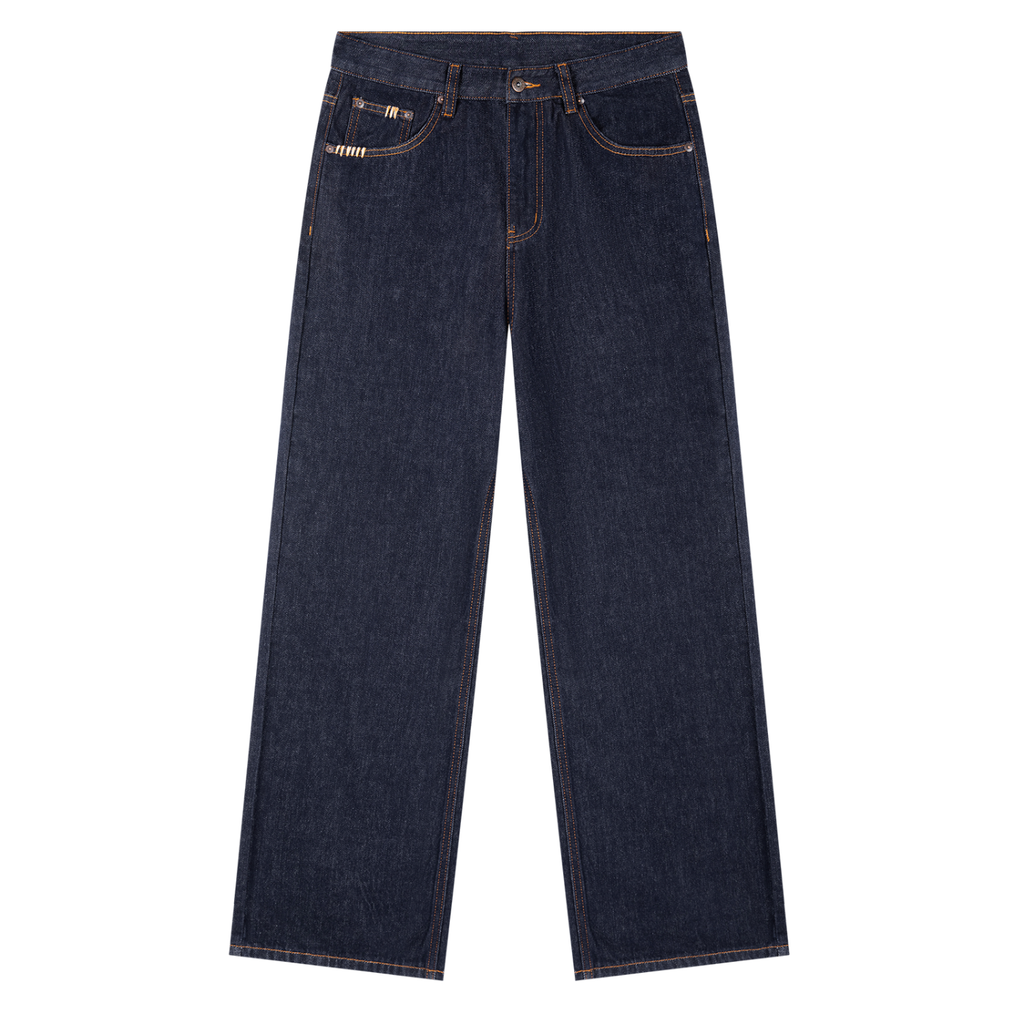 “Coat Of Arms” Heavyweight Straight Leg Denim Jeans