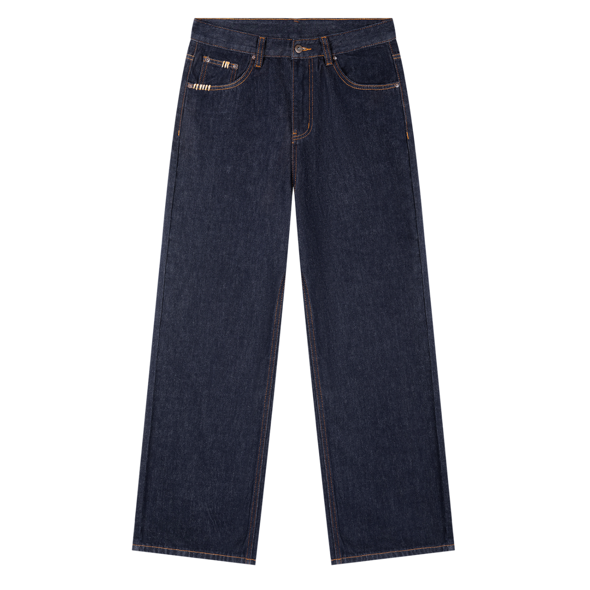 “Coat Of Arms” Heavyweight Straight Leg Denim Jeans