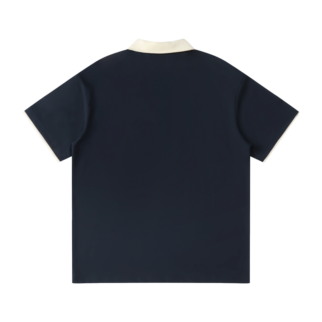 “Bloodline” Men’s Contrast Collar Raglan Polo Shirt
