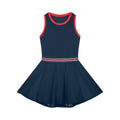 “Bloodline” Women's Color Block A-Line Sleeveless Dress
