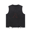 “Bloodline” Men’s Snow Washed Raw-Hem Tank Top