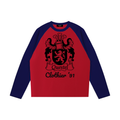 “Coat Of Arms” Color-Blocked Raglan Long-Sleeve T-Shirt
