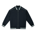 “Bloodline” Men’s Contrast Piping Zip Bomber Jacket