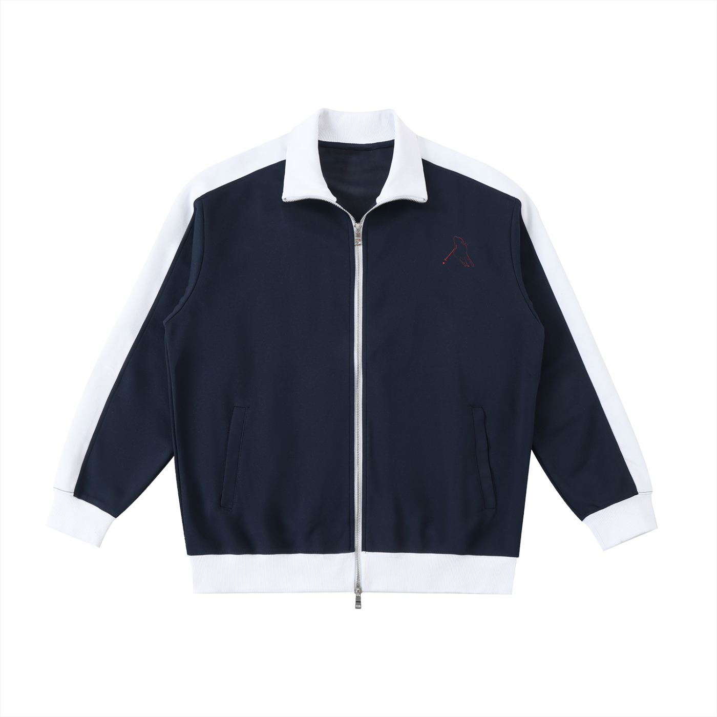 “Bloodline” Men’s Contrast Trim Stand Collar Jacket