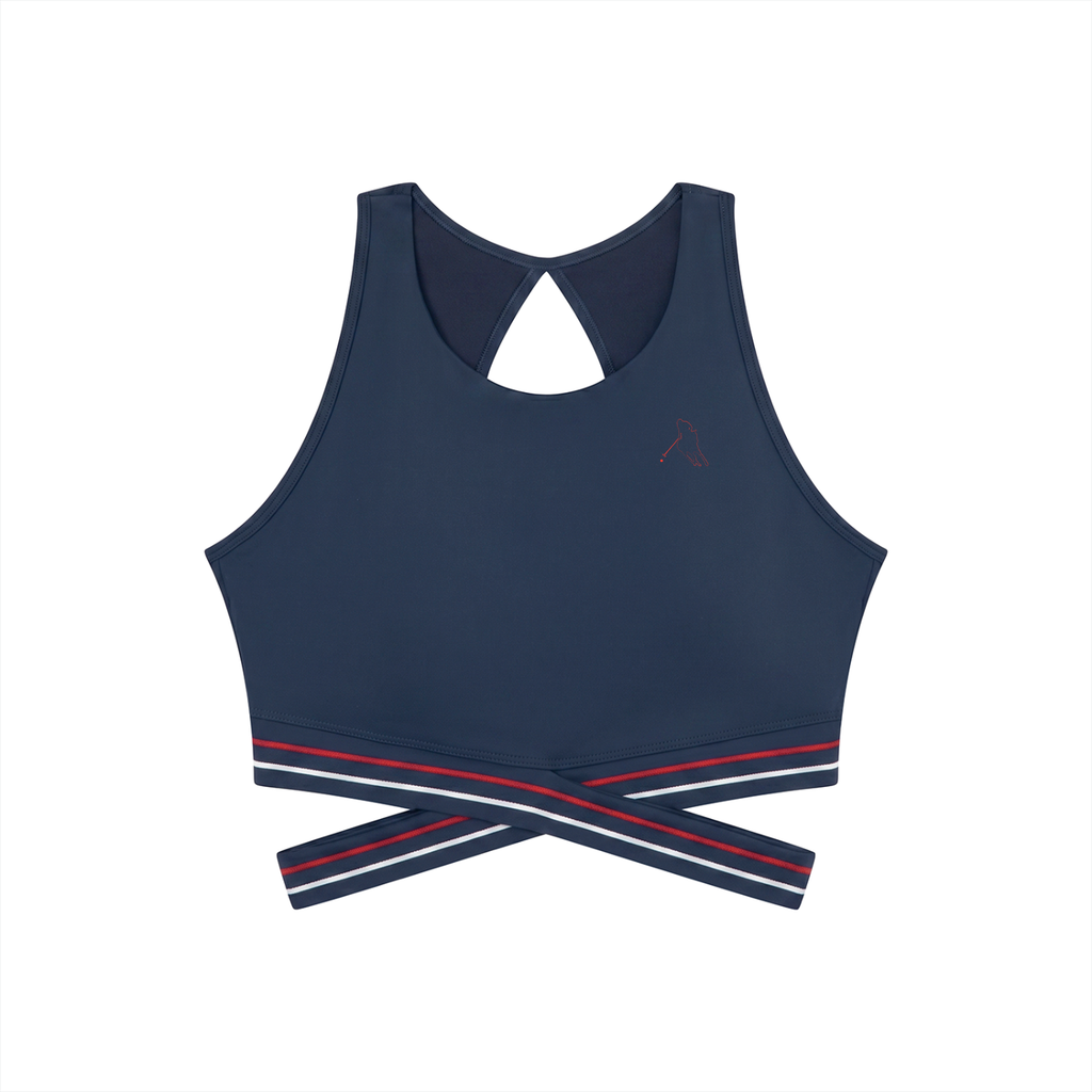 “Bloodline” Women’s Criss-Cross Band Sports Bra