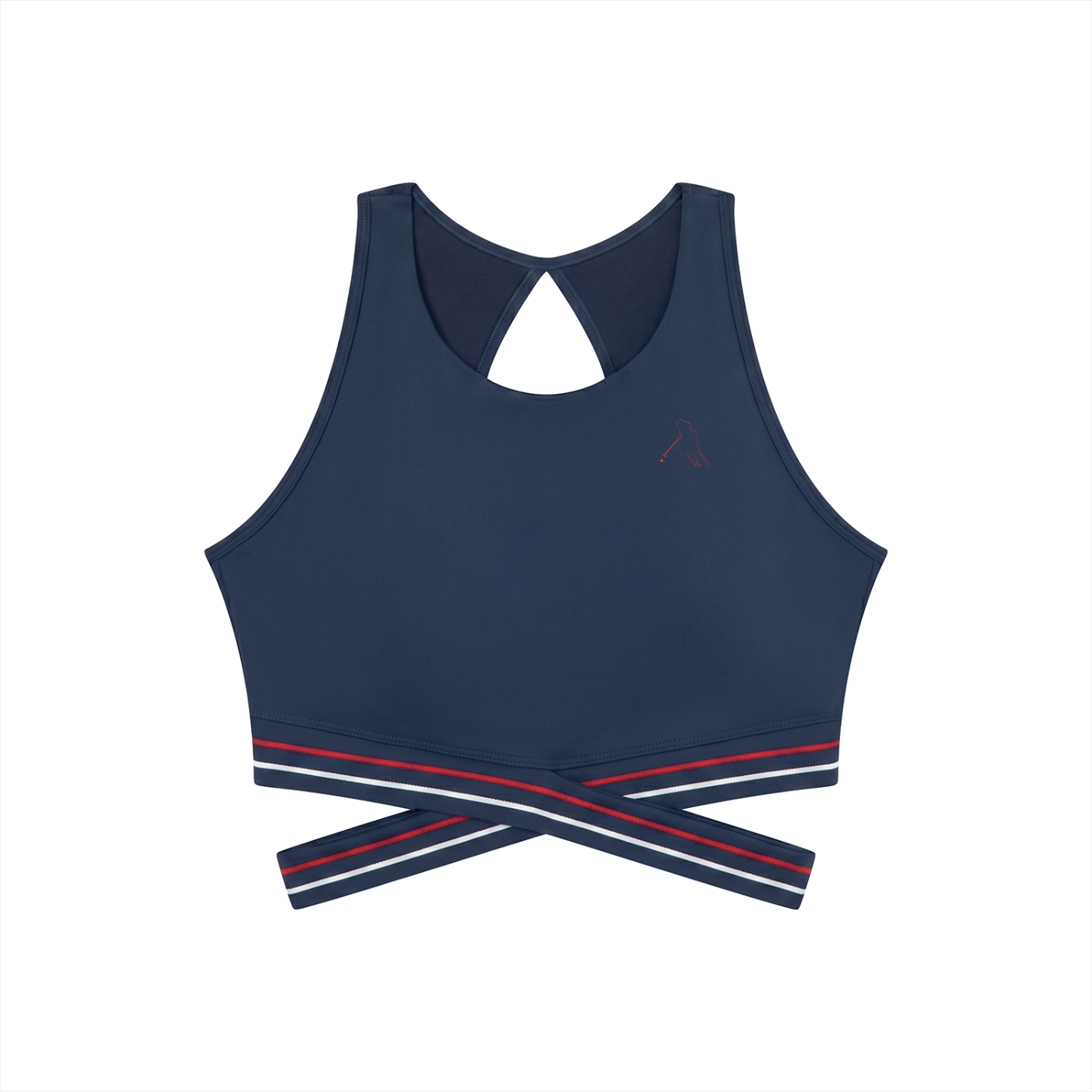 “Bloodline” Women’s Criss-Cross Band Sports Bra