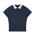 “Bloodline” Women’s Slim Fit Quarter-Zip Polo Shirt