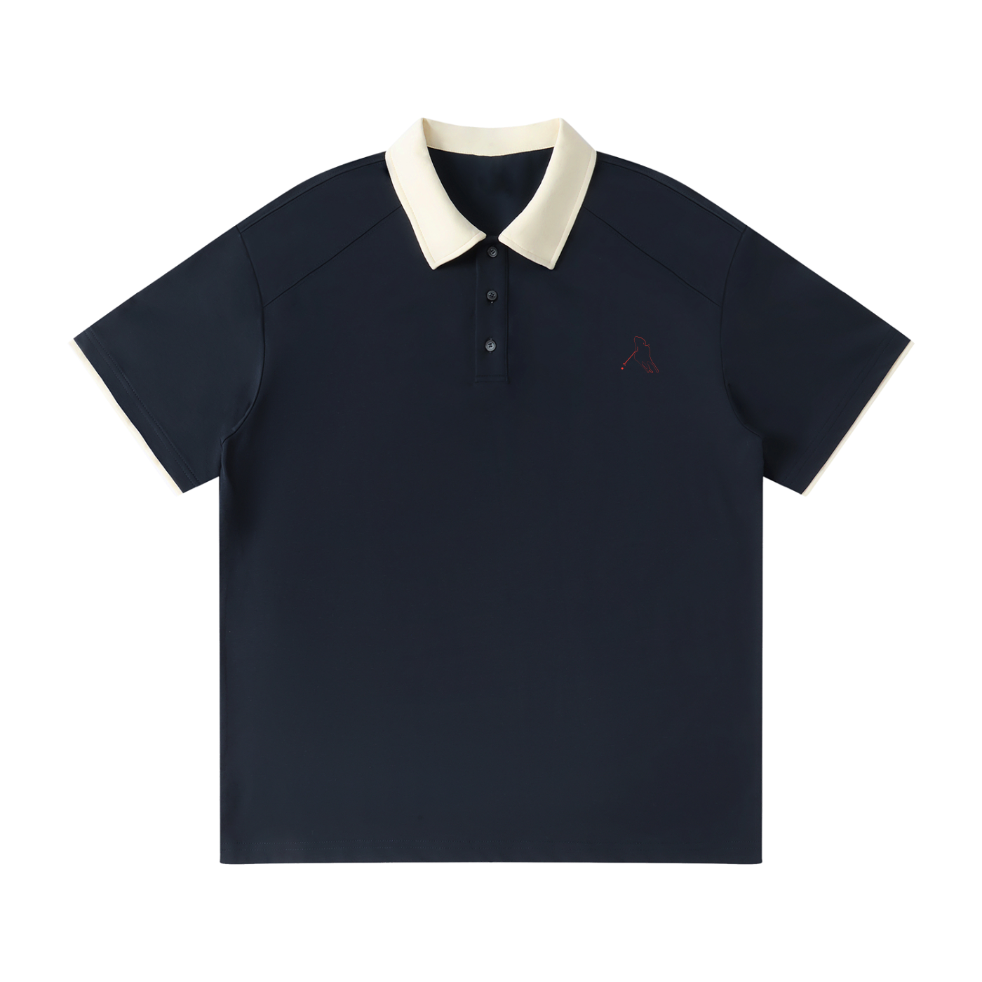 “Bloodline” Men’s Contrast Collar Raglan Polo Shirt