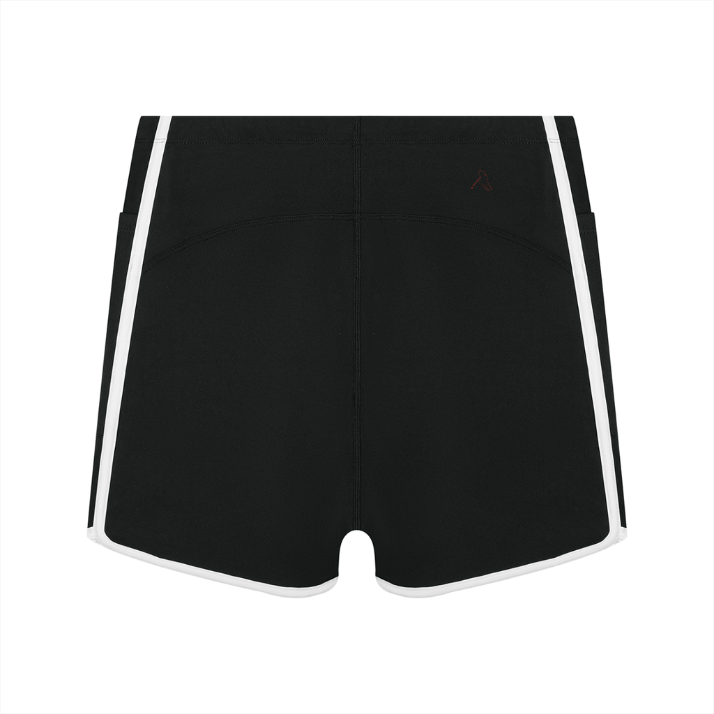 “Bloodline” Women's High Rise Color Block Yoga Shorts