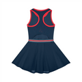 “Bloodline” Women's Color Block A-Line Sleeveless Dress