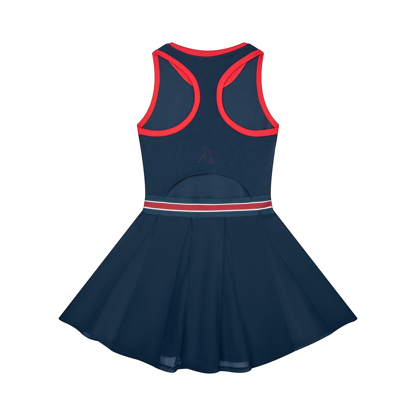 “Bloodline” Women's Color Block A-Line Sleeveless Dress